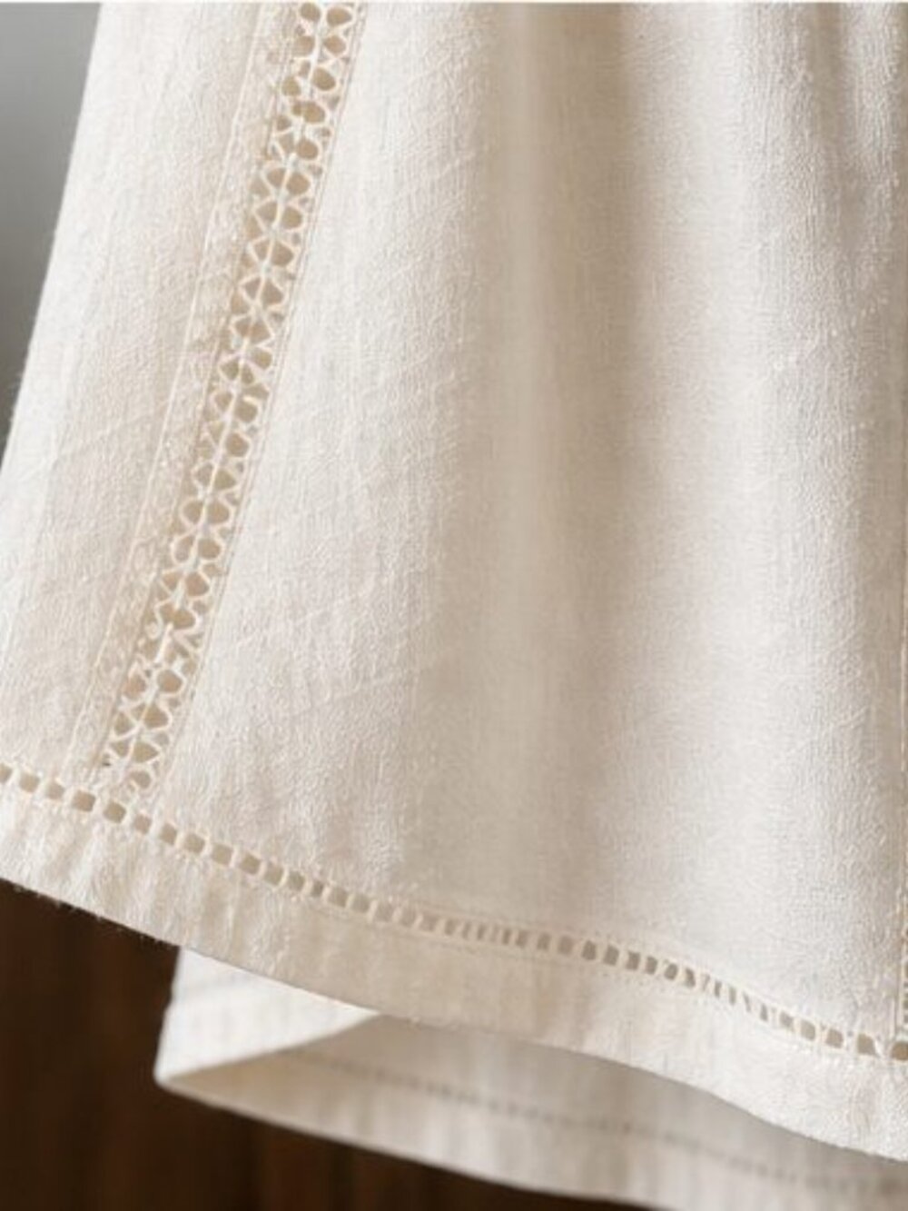 Cream Ruffle Blouse - Picture 6 of 6